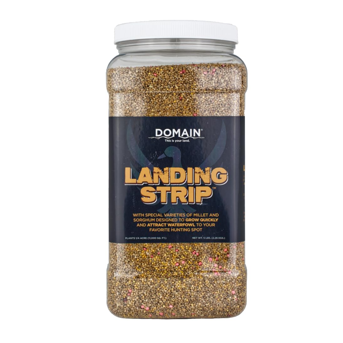Domain Outdoor Landing Strip Seed - Millet and Sorghum for Waterfowl, Upland Birds and Deer - ¼ Acre