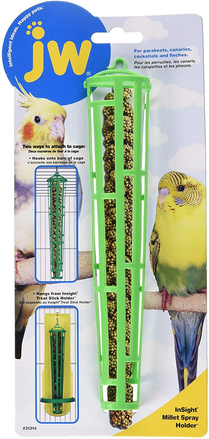 JW Pet Bird Millet Spray Holder Set of 4 for Parrots and Other Birds in the Living Room